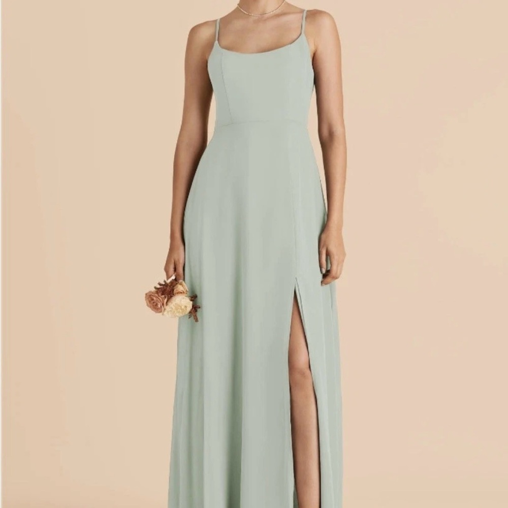Birdy Grey Light Green Maxi Dress Size M NWT